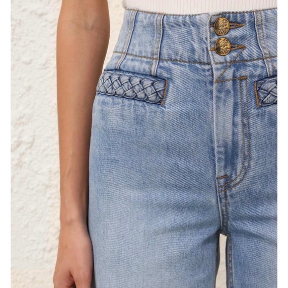 Zimmerman Lucky Cropped Flare Jeans - Picture 3 of 7